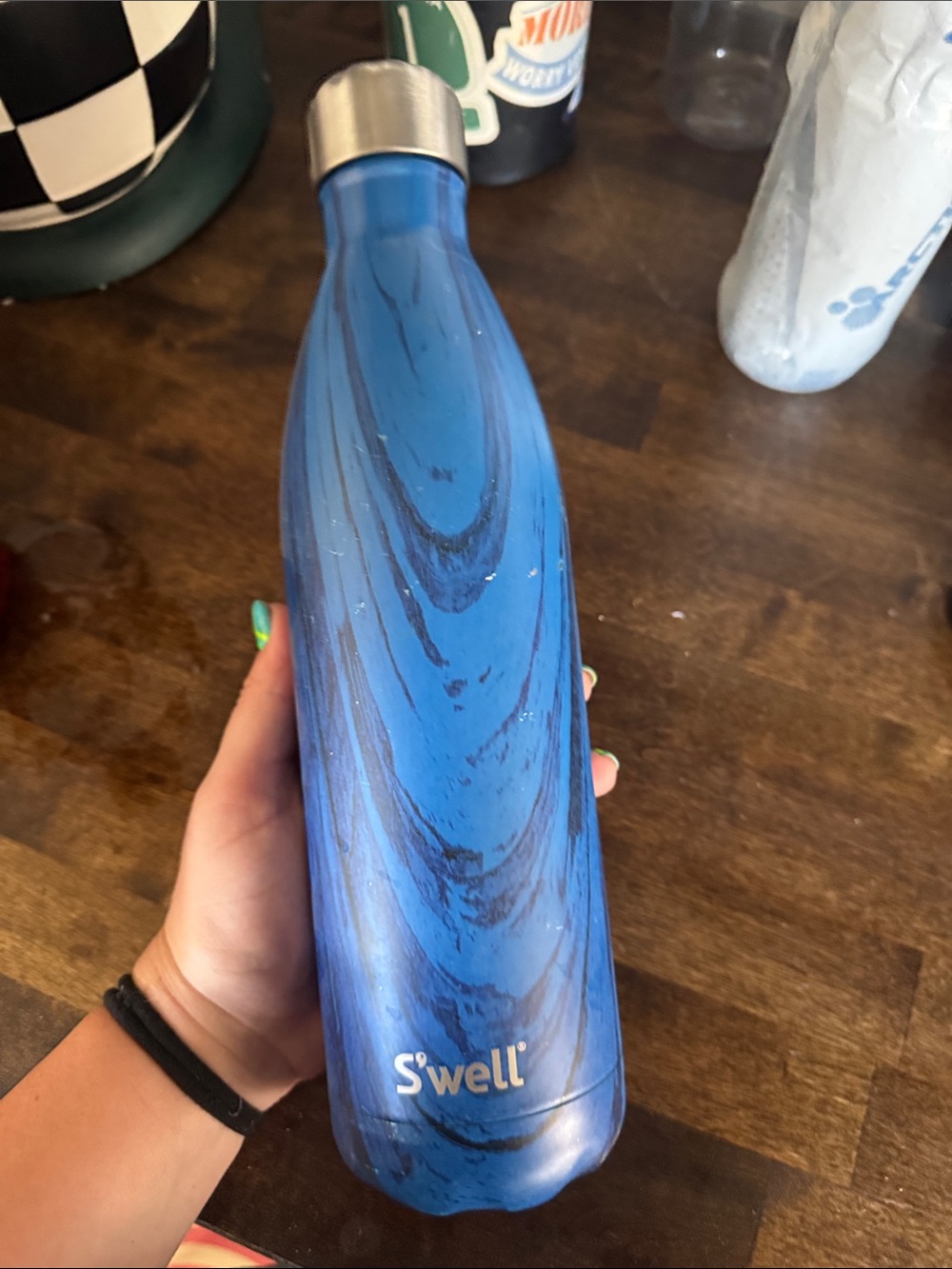 S'well Blue Marble Stainless Accent Bottle